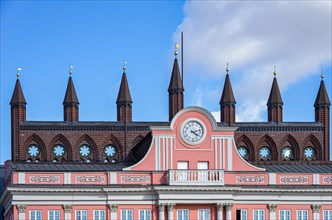 Upper part of the City Hall of the Hanseatic City of Rostock