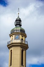 The steeple of St. Martin's Church in Ebingen