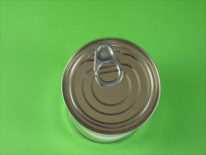 A tin can for canned food conservation food