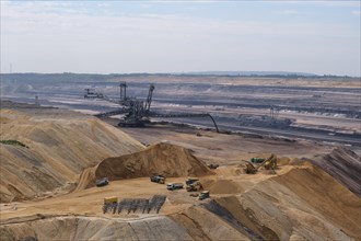 Large excavator in the Garzweiler opencast lignite mine