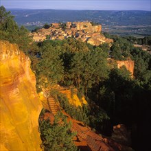 Village of Roussillon and Ochre Gorge