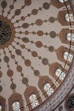 Inner view of dome in Ottoman architecture in