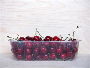 Red cherry basket
