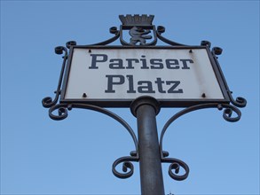 Pariser Platz sign
