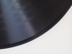 Vinyl record detail with copy space