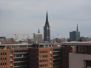 Hamburg skyline view