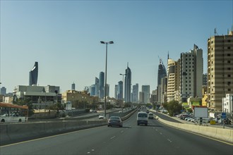 The skyline of Kuwait City