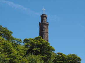 Nelson monument on Calton Hill in Edinburgh