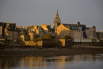 Picturesque Roscoff at sunset