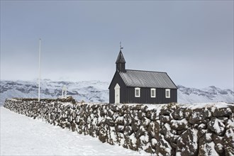 The old wooden parish church Buoakirkja