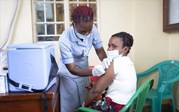 Corona vaccination at Princess Christian Hospital in Sierra Leone