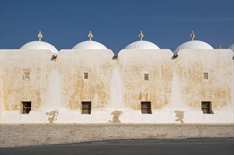White-washed wall and Dome roof