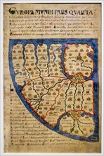 1120 European map from Liber Floridus