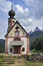 The chapel Sankt Johann at Val di Funes