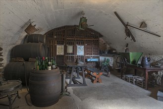 Wine cellar at the former Thurant Castle