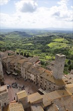 View from the Torre Grossa over the roofs of San Gimignano
