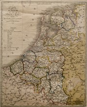 1819 map of the United Kingdom of the Netherlands