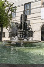 Fountain in front of the art museum in Basel