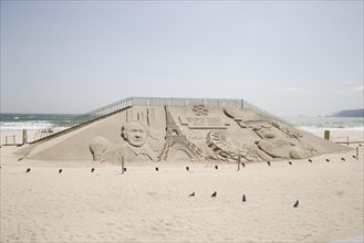 World Expo 2030 sand sculpture in Busan
