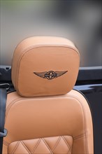Hand-sewn leather seat of the Morgan Plus X