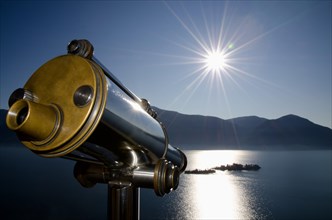 Telescope over Brissago islands