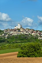 Vezelay labelled les Plus Beaux Villages de France. Unesco World heritage. Morvan regional natural park. Via Lemovicensis way to Santiago de Compostela. Yonne department. Bourgogne Franche Comte. Fran...