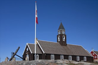 Wooden Zion's church at Ilulissat