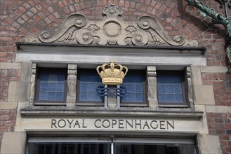 Royal Copenhagen lettering