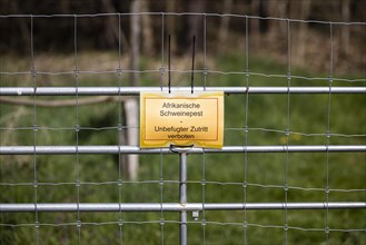 Protective fence against the spread of African swine fever