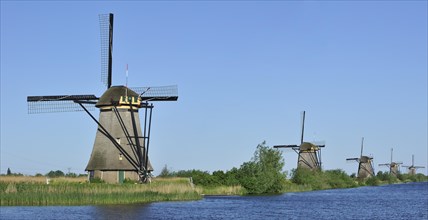Thatched windmills at Kinderdijk