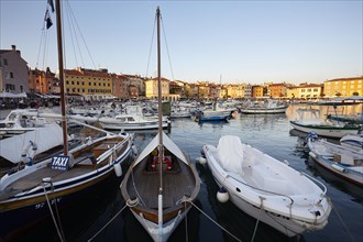 Boats in the harbour of Rovinj