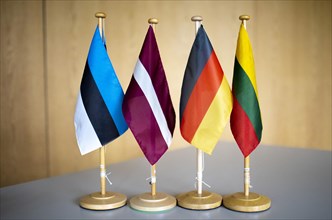 Flags from left: Estonia