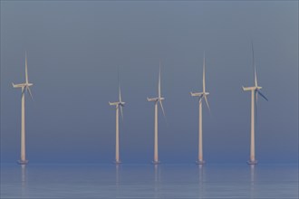 Wind turbines at sea of Lillgrund