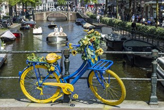 Bicycle in blue and yellow