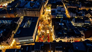 Christmas market in Recklinghausen from the air