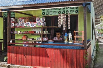 -Aunt Emma Shop- on Arborek Island, Dampier Street, West Papua, West New Guinea, Indonesia, Asia