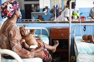 Mother with baby at Princess Christian Hospital in Sierra Leone