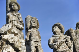 Sculptures at the chapel Notre-Dame-de-Tronoen and calvary at Saint-Jean-Trolimon