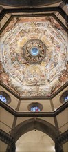The Last Judgment painted by Giorgio Vasari and Federico Zuccari on the internal vault of the Dome in Florence