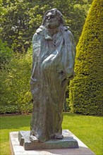 Sculpture Honore de Balzac in the Garden of Sculptures