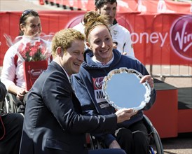 Prince Harry at the Virgin London Marathon Medal Presentations on 21.04.2013 at The Mall