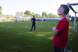 Volunteer football coach in the small town of Duelmen