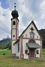 The chapel Sankt Johann at Val di Funes