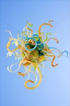 Detail of Dale Chihuly's Glass Chandelier