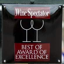 Wine Spectator award