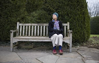 Subject: Pensioner on a park bench