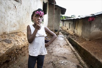 Girl living in Bomeh Village at KissyRoad dumpsite