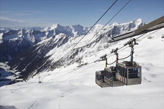 Gondola lift in the Ankogel ski area