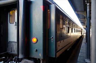Train wagon on the station in Locarno