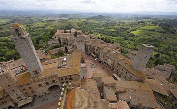 View from the Torre Grossa over the roofs of San Gimignano